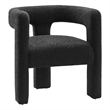 Modway Kayla Upholstered Modern Boucle Fabric Armchair in Black