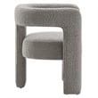 Modway Kayla Upholstered Modern Boucle Fabric Armchair in Light Gray
