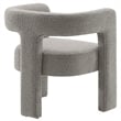 Modway Kayla Upholstered Modern Boucle Fabric Armchair in Light Gray