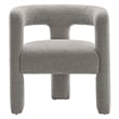 Modway Kayla Upholstered Modern Boucle Fabric Armchair in Light Gray