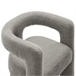 Modway Kayla Upholstered Modern Boucle Fabric Armchair in Light Gray
