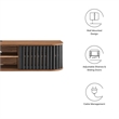 Modway Fortitude Wall-Mounted Wood TV Stand for TVs up to 70