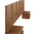 Modway Render Modern Wood Queen Headboard and Nightstands in Walnut