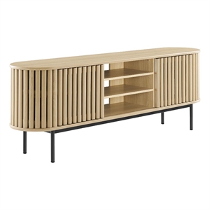 modway fortitude wood tv stand for tvs up to 78