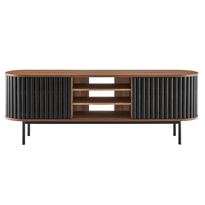 Modway Fortitude Wood TV Stand for TVs up to 78