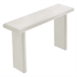 Modway Relic Modern Wood & Cement Concrete Console Table in White