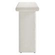 Modway Relic Modern Wood & Cement Concrete Console Table in White