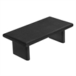Modway Relic Modern Wood & Cement Concrete Coffee Table in Black