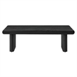 Modway Relic Modern Wood & Cement Concrete Coffee Table in Black