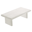 Modway Relic Modern Wood & Cement Concrete Coffee Table in White