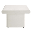 Modway Relic Modern Wood & Cement Concrete Coffee Table in White