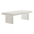 Modway Relic Modern Wood & Cement Concrete Coffee Table in White