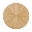 Modway Crossroads Round Modern Wood Coffee Table with Legs in Oak