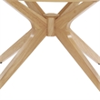 Modway Crossroads Round Modern Wood Coffee Table with Legs in Oak