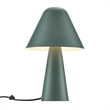 Modway Jovial Metal Mushroom Table Lamp with Swivel Shade in Green