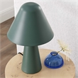 Modway Jovial Metal Mushroom Table Lamp with Swivel Shade in Green