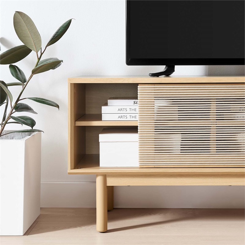 Modway Milo 1-Shelf Wood TV Stand for TVs up to 65