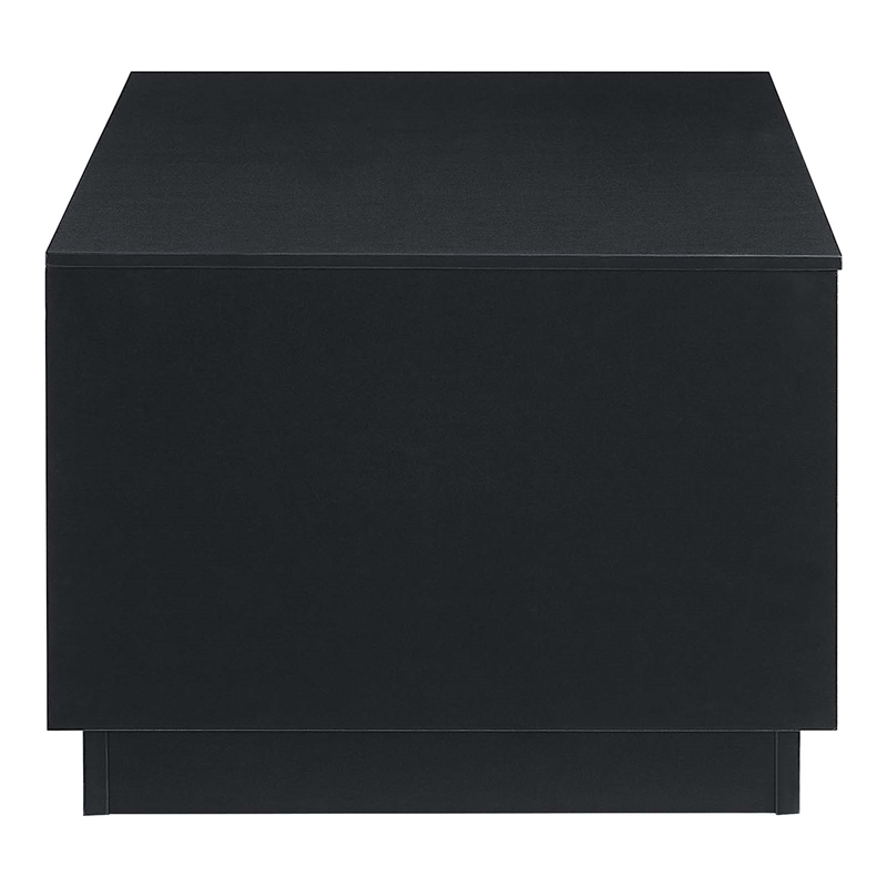 Modway Holden 2-Drawer Wood Coffee Table in Black and Walnut