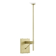 Modway Riva Metal Wall Sconce with Opal White Glass in Satin Brass