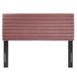 Modway Tranquil Upholstered Wood King/California King Headboard in Dusty Rose