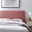 Modway Tranquil Upholstered Wood King/California King Headboard in Dusty Rose