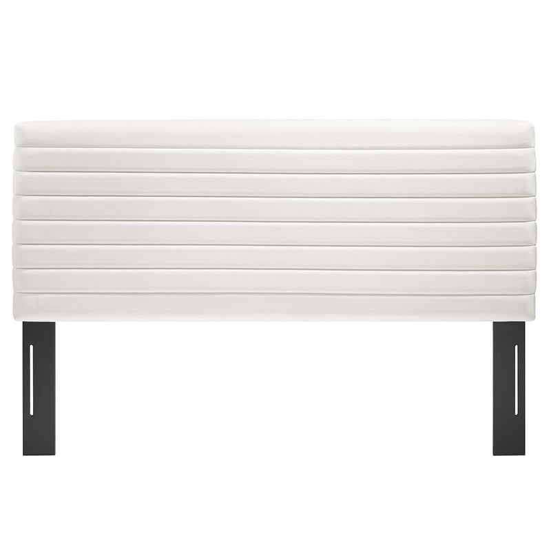 Modway Tranquil Upholstered Wood King/California King Headboard in White