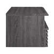 Modway Render 1-Drawer Wall-Mount Modern Wood Nightstand in Charcoal