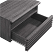 Modway Render 1-Drawer Wall-Mount Modern Wood Nightstand in Charcoal