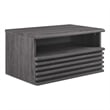 Modway Render 1-Drawer Wall-Mount Modern Wood Nightstand in Charcoal