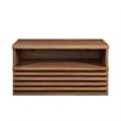 Modway Render 1-Drawer Wall-Mount Modern Wood Nightstand in Walnut
