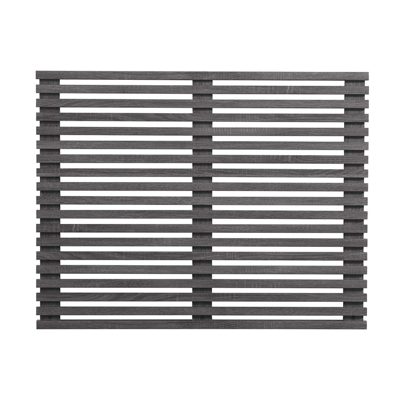 Modway Render Wall Mount Modern Wood Twin Headboard in Charcoal
