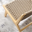 Modway Saoirse Woven Rope & Wood Accent Lounge Chair in Brown/Natural