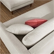 Modway Zoya Fabric Sofa and Ottoman Set in Heathered Weave Ivory