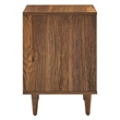Modway Vespera 2-Drawer Wood Nightstand with Tapered Legs in Walnut