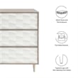 Modway Vespera Mindi Wood 6-Drawers Bedroom Dresser in Oak White