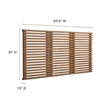 Modway Render Wall Mount Modern Wood Queen Headboard in Walnut