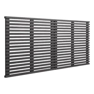 Modway Render Wall Mount Modern Wood King Headboard in Charcoal