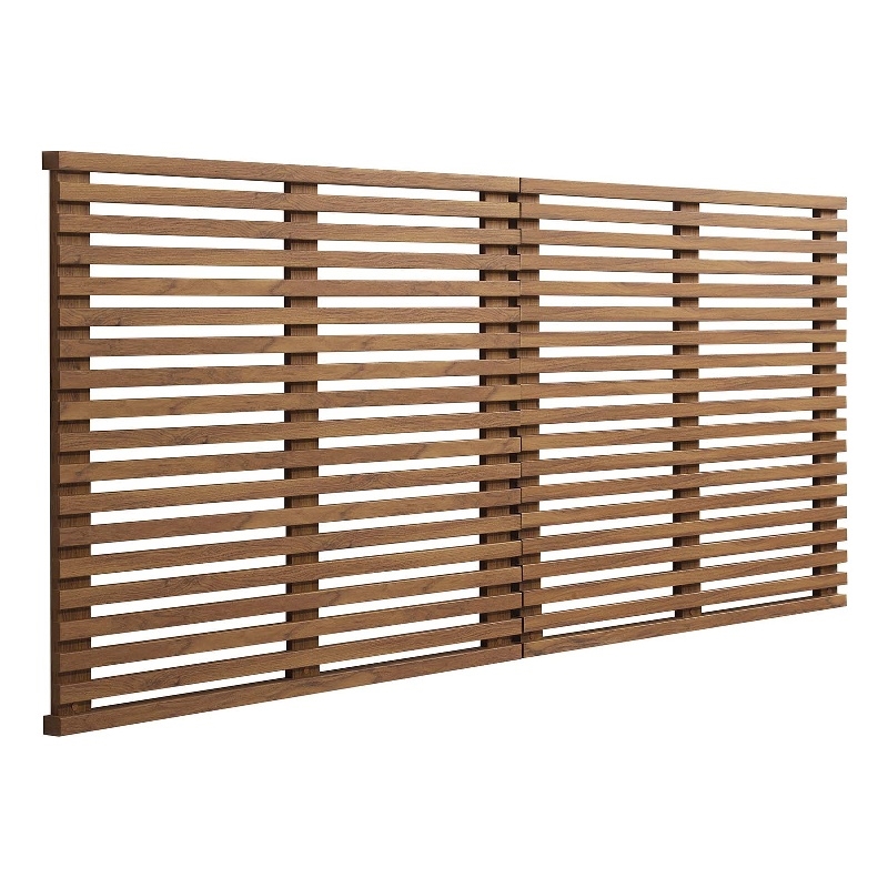 Modway Render Wall Mount Modern Wood King Headboard in Walnut
