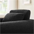 Modway Waverly Upholstered Modern Boucle Fabric Armchair in Black