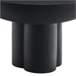 Caspian Round Concrete Coffee Table in Black
