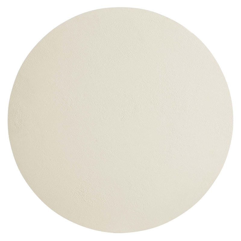 Caspian Round Concrete Coffee Table in White