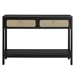 Chaucer Wood Entryway Console Table in Black