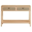 Chaucer Wood Entryway Console Table in Oak