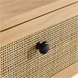 Chaucer Wood Entryway Console Table in Oak