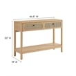 Chaucer Wood Entryway Console Table in Oak