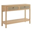 Chaucer Wood Entryway Console Table in Oak