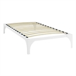 Ollie Twin Bed Frame in White