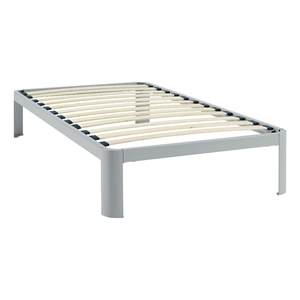 corinne twin bed frame in gray