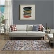 Laleh Geometric Mosaic 4x6 Area Rug in Multicolored