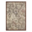 Hester Ornate Turkish 5x8 Vintage Area Rug in Tan and Walnut Brown
